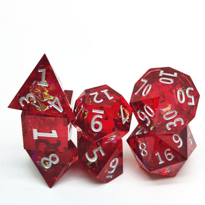 Jeu de dés en résine polyédriques avec Logo personnalisé Dnd <span class=keywords><strong>2022</strong></span> pour jeu de rôle - Product Image 1