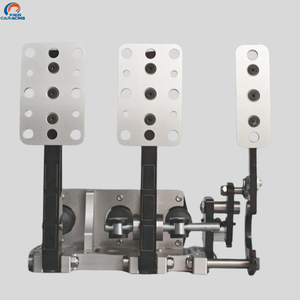 Nouvel ensemble de freinage CNC en aluminium argenté à 3 pédales, monté au sol, <span class=keywords><strong>kit</strong></span> de pédales de course à biais de frein réglable, certifié ISO9001 pour la piste - Product Image 2