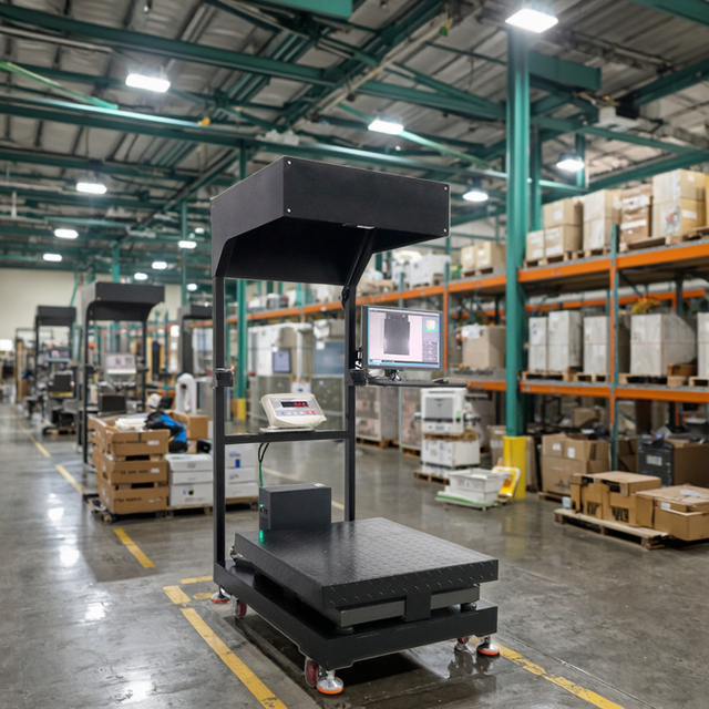 Static DWS Machine Sorting Conveyor Aluminium Rubber Components Dimension Weight Scanning Systems for Warehousing Ecommerce