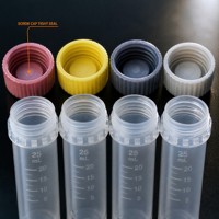 Tube à centrifuger stérile de 25 ml, rose, gris citron, bleu, gris, emballé dans un sac en plastique, consommables de laboratoire jetables, recherche médicale
