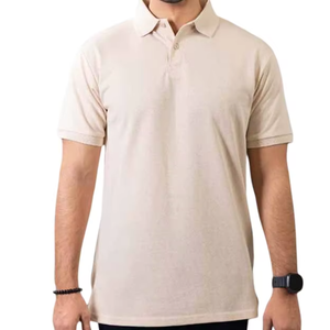 เสื้อโปโลผู้ชายสีพื้น แขนสั้น ไซส์ใหญ่ ผ้าถัก คุณภาพดี เสื้อยืดโปโล - Product Image 1
