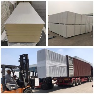 Chất lượng cao 30/40/50/75/100/120/150mm tường và mái EPS/rockwool/PU/PIR cách điện bánh sandwich Panel - Product Image 6