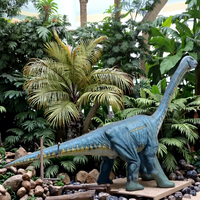 Costumes de dinosaures personnalisés, statue de Brachiosaurus robotisée pour exposition en extérieur, modèles animatroniques