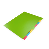 Separador de Anillas para Archivador, Personalizado, 8 Pestañas, 4 Colores, Material PP