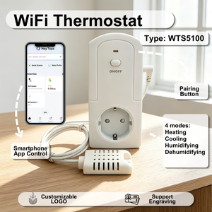 Télécommande Wifi programmable intelligente Tuya pour le chauffage/le refroidissement ou l'humidification/déhumidification, avec une bonne qualité et un <span class=keywords><strong>prix</strong></span> imbattable - Product Image 1