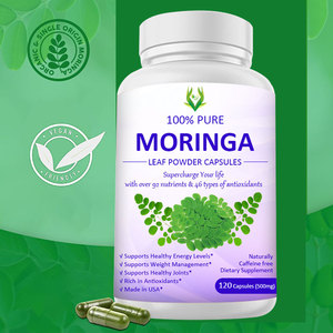 Capsules de MORINGA antioxydant vert naturel de haute qualité prend en charge l'énergie et la santé de la peau pour les adultes directement expédiés de l'usine - Product Image 6