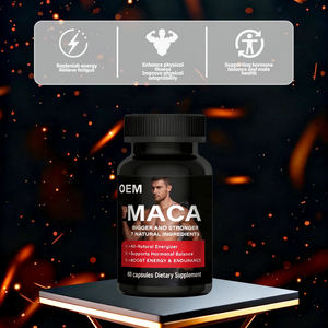 天然パワープラスエネルギー強いアシュワサンダエキス黒マカ根カプセルハーバルサップメーカー男性用 - Product Image 2