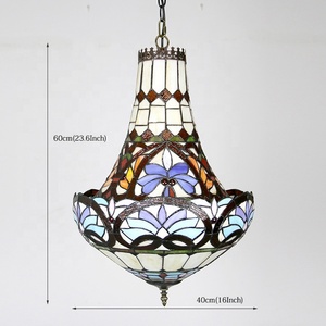 LongHuiJing — lampe suspendue en verre, style <span class=keywords><strong>Baroque</strong></span>, personnalisé, éclairage d'intérieur, luminaire décoratif de plafond, abat-jour, nouveau modèle - Product Image 3