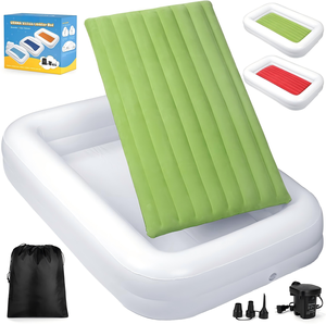 Cama Inflable de Viaje para Niños con Barandas de Seguridad para Niños Pequeños, para Acampar, Casa, Hotel - Product Image 1