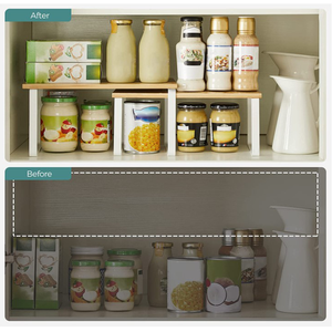 Hot Selling Modern Standing Type Bamboo Iron Cabinet <strong>Shelf</strong> Organizer 4 Pack Spice Racks <strong>Top</strong> Organizers Kitchen <strong>Counter</strong> <strong>Shelves</strong> - Product Image 6