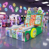Máquina de Juego de Bolos Arcade de Plástico y Metal que Funciona con Monedas SkyFun, Simulador de Bolos Interactivo para Dos Jugadores para Parques de Diversiones