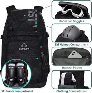 Muestras Gratis, Casco Personalizado, Gafas, Guantes, Esquís, Bolsa para Botas de Snowboard, Mochila Impermeable de Gran Capacidad para Botas de Esquí - Product Image 1