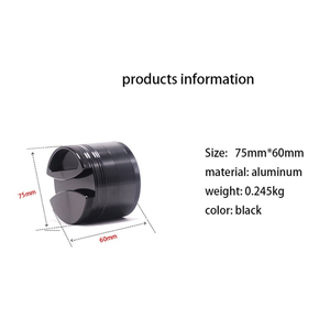 Molinillo de hierbas magnético de diseño personalizado único de aleación de aluminio de 2,9 pulgadas de alta calidad a precio mayorista - Product Image 4