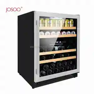 OEM 150L Professional Freestanding Cold Small Bar For Home Wine Cooler Humidifier Built In Beverage Center