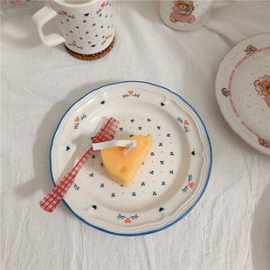 Solhui-platos de cerámica coloridos de flores pintadas, platos de cerámica Vintage <span class=keywords><strong>baratos</strong></span> <span class=keywords><strong>para</strong></span> restaurante y boda - Product Image 5
