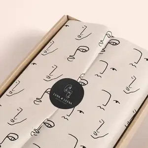 사용자 정의 자신의 로고 인쇄 선물 포장 티슈 종이 의류 포장