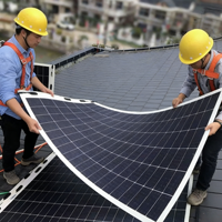 Paneles Solares Monocristalinos de Silicio ETFE de Alta Eficiencia 100w 200w 250w 300w 350w 400w Personalizables y Flexibles