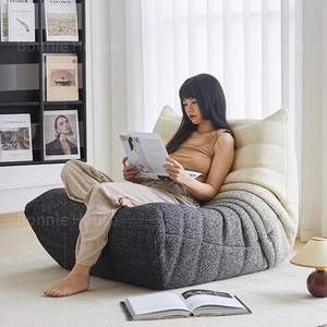 Sofá Individual de Piel Sintética Caterpillar, Sofá Perezoso para Dormir, Ideal para Balcón, Dormitorio Pequeño o Sala de Estar - Product Image 2