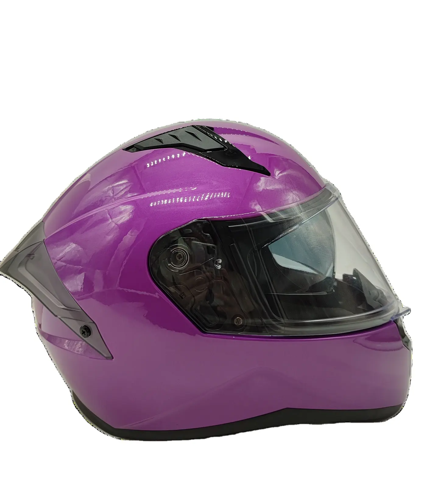 Cascos integrales de motocicleta con viseras dobles transparentes y tintadas y múltiples rejillas de ventilación en DOT