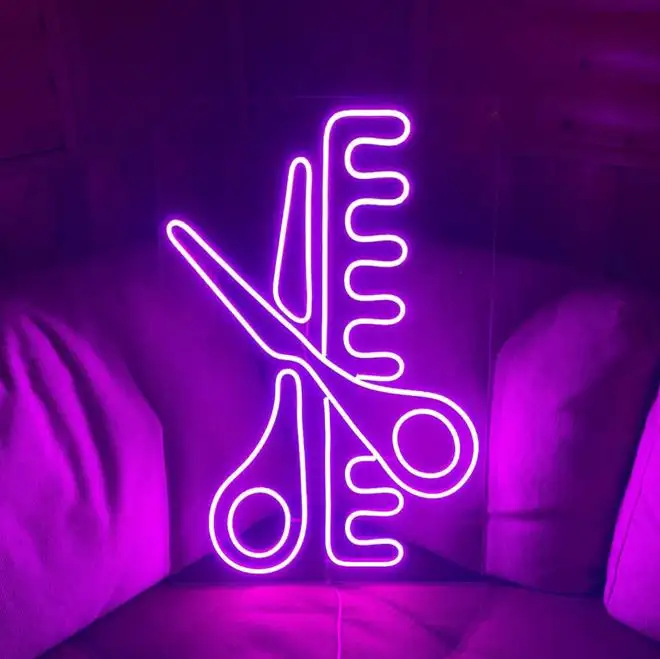 Sikatu skysee 3d segno decorativo flessibile Neon Led Neon Sign Custom Bar Neon Light fornitore di decorazioni per saloni di bellezza