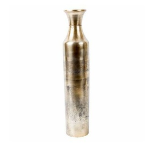 Vases à fleurs en métal modernes faits à la main avec des motifs complexes durables et durables pour la décoration de mariage de bureau de salon - Product Image 4