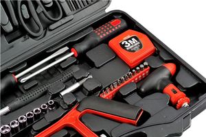 पेशेवर उपकरण बॉक्स उपकरण पूरा सेट के साथ घर में इस्तेमाल के लिए ऑटो कार मरम्मत - Product Image 6