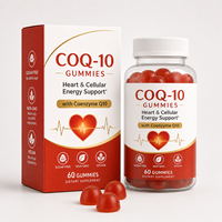 Gummies de Coenzyme Q10 Haute Puissance 200mg avec Vitamine E, 60 Comprimés, Soutien Cardiaque et Immunitaire pour Adultes, Usine ODM