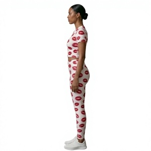 Conjunto Deportivo Personalizado para Mujer, Top Corto y Leggings de Cintura Alta, Secado Rápido, para Gimnasio y Yoga 2026 - Product Image 2