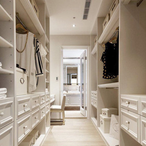 Armoire contemporaine en bois aluminium ensemble de meubles de chambre à coucher en bois armoire personnalisée vestiaire ambulant - Product Image 1