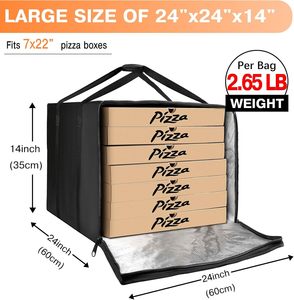 Bolsa Térmica para Entrega de Pizza, Resistente al Agua, Personalizable OEM, Bolsa Aislada para Cadena de Frío, Transporte de Alimentos - Product Image 2