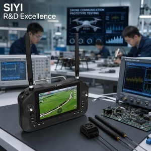 สถานีควบคุมภาคพื้นดินแบบพกพา SIYI UniRC 7 & 7 <span class=keywords><strong>Pro</strong></span> 2.4GHz 5.8GHz หน้าจอสัมผัส 7 นิ้ว ความละเอียด 4K สำหรับโดรนพ่นยา - Product Image 5