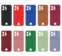 Coque de téléphone portable portefeuille pour iPhone 13 Pro Max, étui mat complet, résistant aux chocs, fentes de cartes, prix d'usine