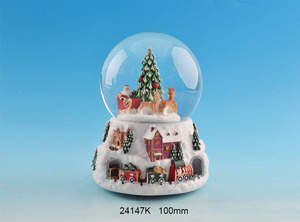 Venta al por mayor Navidad resina Santa <span class=keywords><strong>Claus</strong></span> muñeco <span class=keywords><strong>de</strong></span> nieve globo <span class=keywords><strong>de</strong></span> nieve con música ligera regalos <span class=keywords><strong>de</strong></span> Navidad - Product Image 6