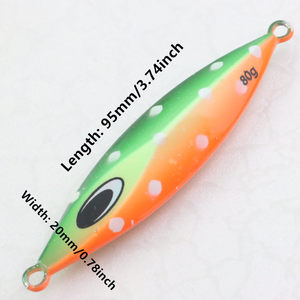 Nuevo señuelo de Jigging de Metal lento VEXED 80g-100g para pesca de agua salada para Zander Marlin Pike Shark Bream en River Lake Stream - Product Image 5