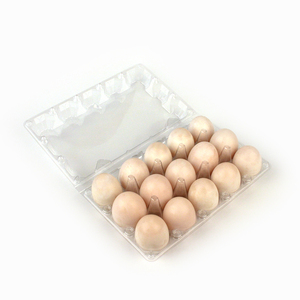 transparent plastic packing box for egg 15pcs disponsible egg tray egg container factory wholesale