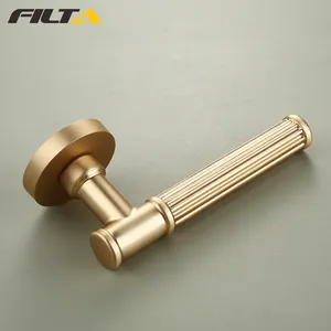 Filta Top Quality Round Cylinder Rose Gold Internal Door Handles From China Supplier