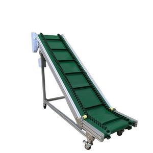 Gıda sınıfı tırmanma bant konveyör eğimli Cleated bant konveyör otomasyon dikey pistonlu konveyör bant makinesi - Product Image 2