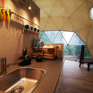 8m Einzigartige Luxus-Mobilhotels Zeltfabrik Maßgefertigtes Iglu-Kuppelhaus mit Bad für 4 Jahreszeiten - Product Image 6
