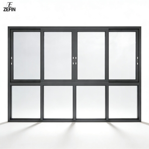 Fenêtre à auvent en aluminium, fenêtre <span class=keywords><strong>coulissante</strong></span> <span class=keywords><strong>horizontale</strong></span> pour maison avec isolation thermique et style minimaliste - Product Image 4