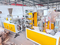 Machine de traitement de feuilles plastiques PE EVA TPO à vis simple, équipement économe en énergie avec calandre pour petite production