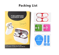 Nouvel autocollant anti-poussière pour accessoires d'écouteurs Apple Air Pods 4, coque pour Airpods Pro 2, compatible avec les Air Pods 3/2/1