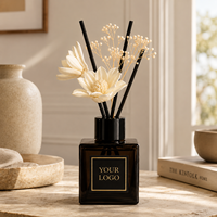 Diffuseur de parfum personnalisé ENO, ensemble de bâtonnets en fibre, bouteille en verre, huile parfumée longue durée, logo de marque privée, fabricant