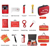 Kit de Secours d'Urgence Incendie pour la Maison et les Hôtels - Ensemble de Lutte Contre l'Incendie 4 Pièces Personnalisable par le Fabricant