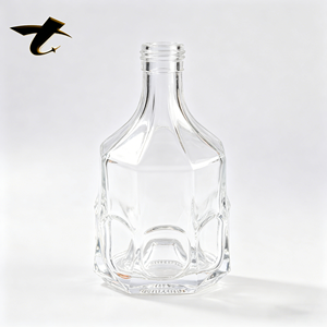 Bouteilles en verre personnalisées pour boissons 500ml 700ml 750ml Vin Whisky Tequila avec bouchon en liège et joint d'étanchéité pour la marque Brandy - Product Image 2