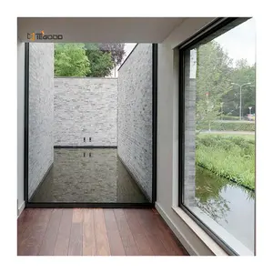 European Standard Modern Style Hurricane Resistant Large View Aluminum Fixed Glass Picture Windows