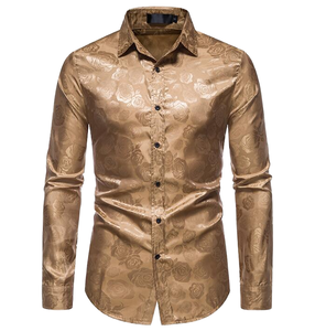 Polyester Spandex Dress Shirt - Men's Stretch Formal Wear