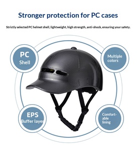Casco de Seguridad Estilo Gorra de Béisbol <span class=keywords><strong>con</strong></span> Carcasa Moldeada de una Pieza para Ciclismo, Skateboarding, Patinaje sobre Ruedas y Uso Deportivo Casual - Product Image 3