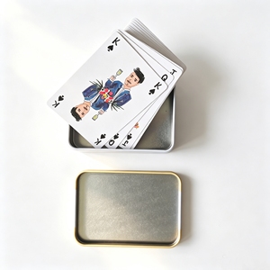 Offre Spéciale : Cartes à Jouer Personnalisées Imprimées, Cartes de Poker de Luxe avec Étui Métallique Verrouillable, Emballage Élégant pour Présentation de Cartes à Jouer - Product Image 3
