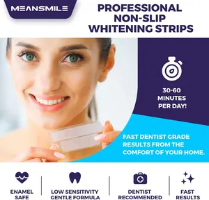 Produit quotidien blanchissant les bandes blanchissantes blanches enlèvent les taches de dents Bandes blanchissantes de dents de logo personnalisé pour les dents sensibles