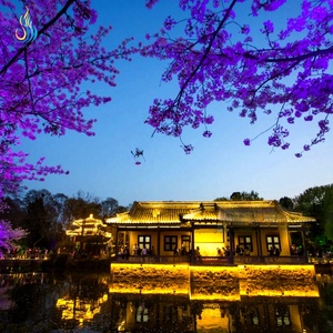 Lanterne de festival personnalisée, arbre géant lumineux en fleurs de <span class=keywords><strong>cerisier</strong></span>, style lanterne chinoise, lumière LED florale pour la <span class=keywords><strong>d</strong></span>écoration nocturne des parcs et le tourisme - Product Image 5